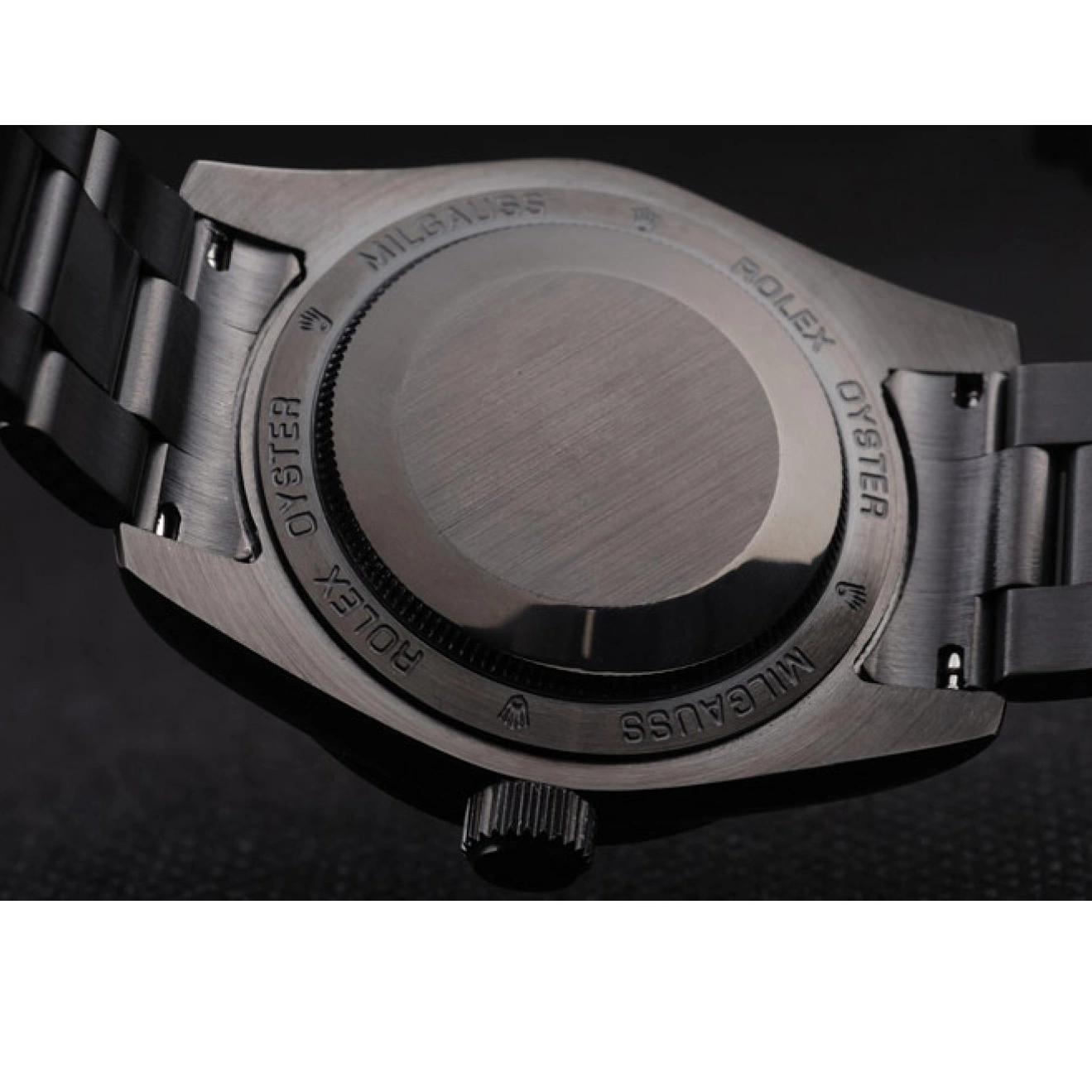 Aaa replica watch Green Pro-Hunter Milgauss Saphire Rolex Dial Tinted Black 0519